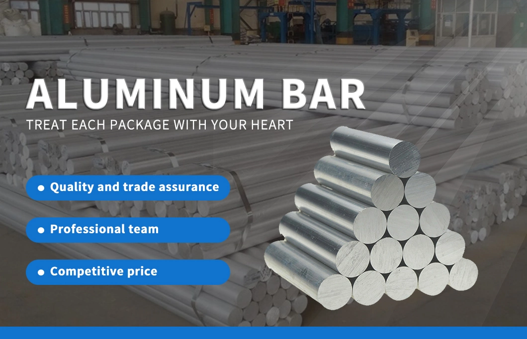 ASTM 2024 3003 5052 5083 6061 6063 6082 7075 2017 Round Alloy Cold Drawn Forging Solid Ingot Aluminum Aluminium Billets Rod Bar